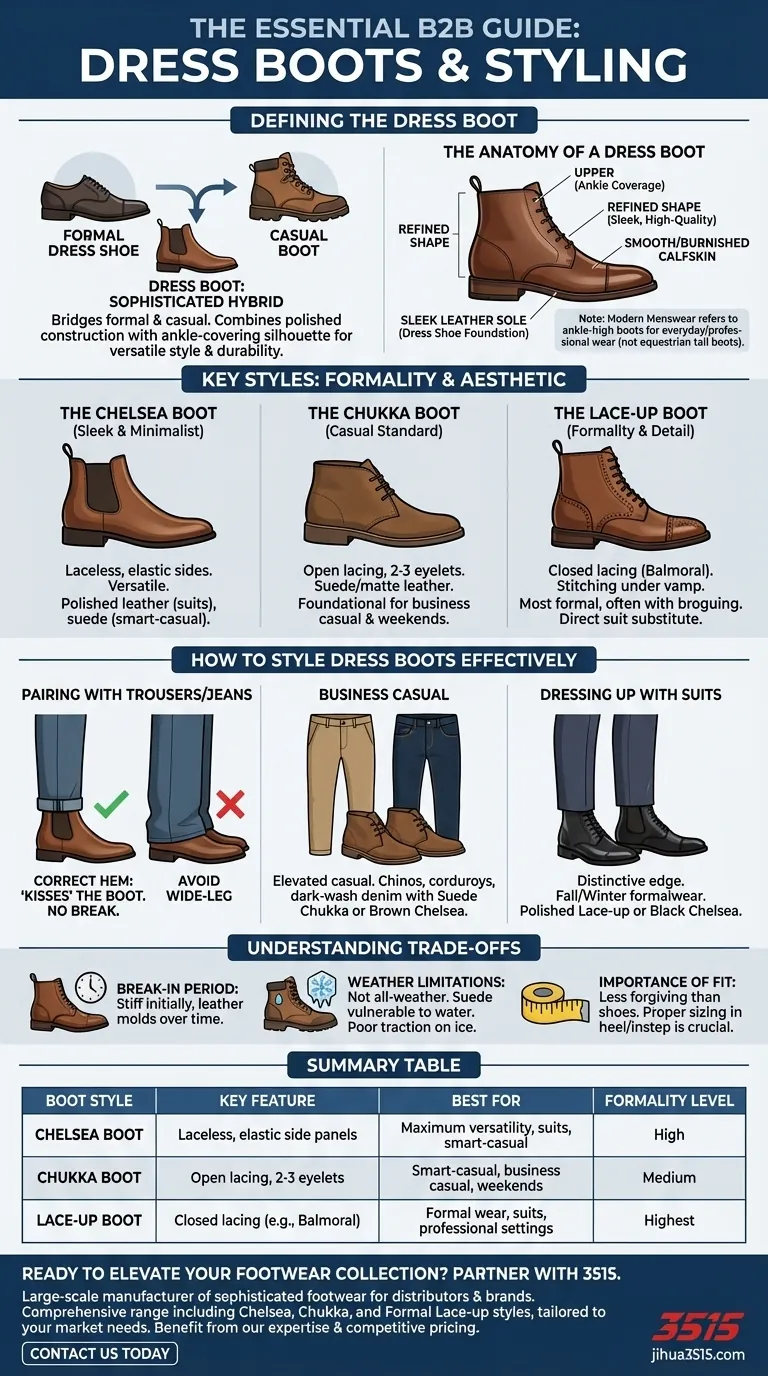 Qu'est-ce qu'une botte habillée et comment peut-elle être stylisée ? Rehaussez votre style avec des chaussures sophistiquées Guide Visuel