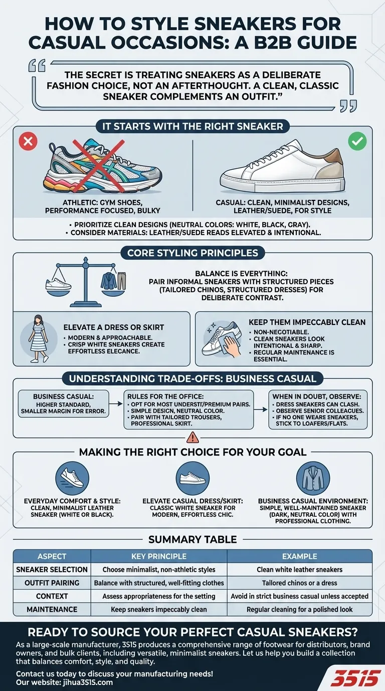 ¿Cómo se pueden combinar las zapatillas para ocasiones informales? Domina un look pulido y cómodo Guía Visual