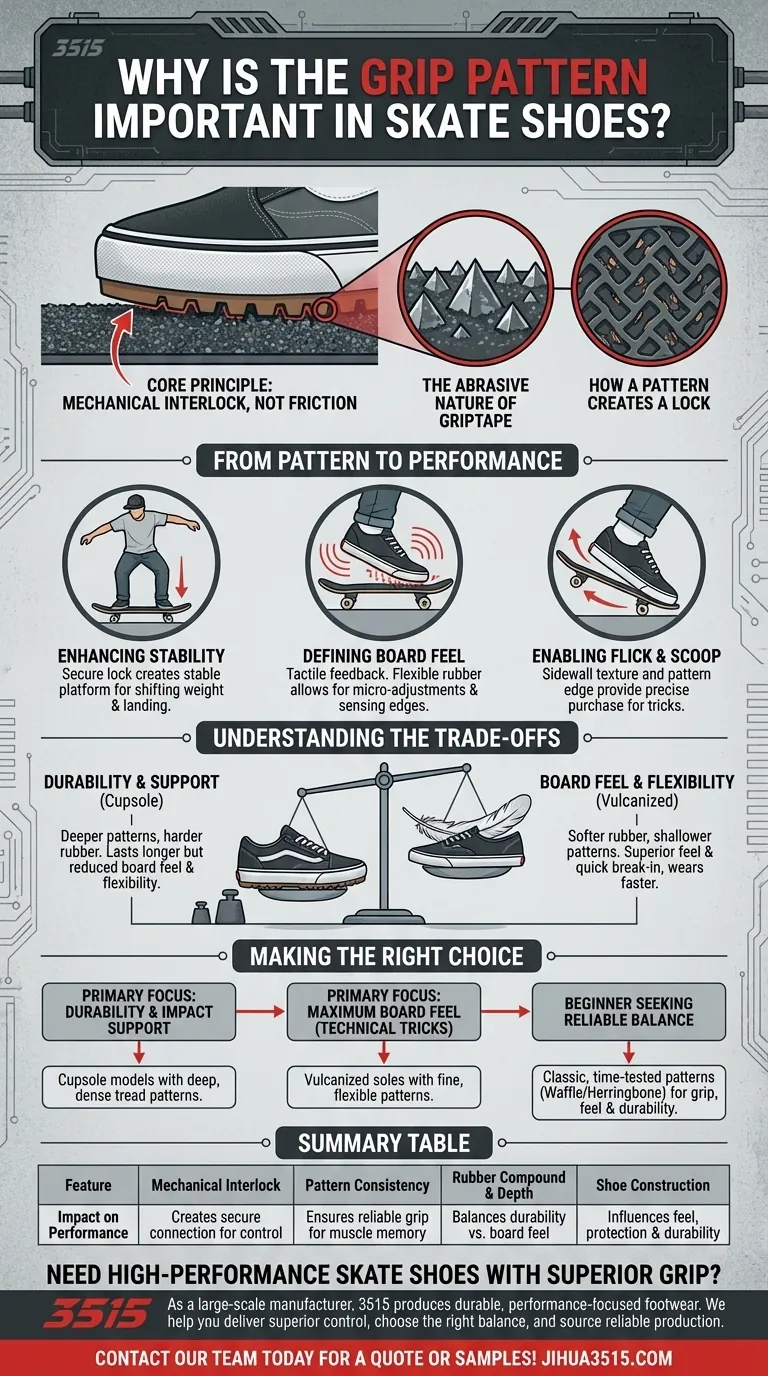 Pourquoi le motif de la semelle extérieure est-il important dans les chaussures de skate ? Libérez un contrôle supérieur de la planche et une stabilité accrue Guide Visuel