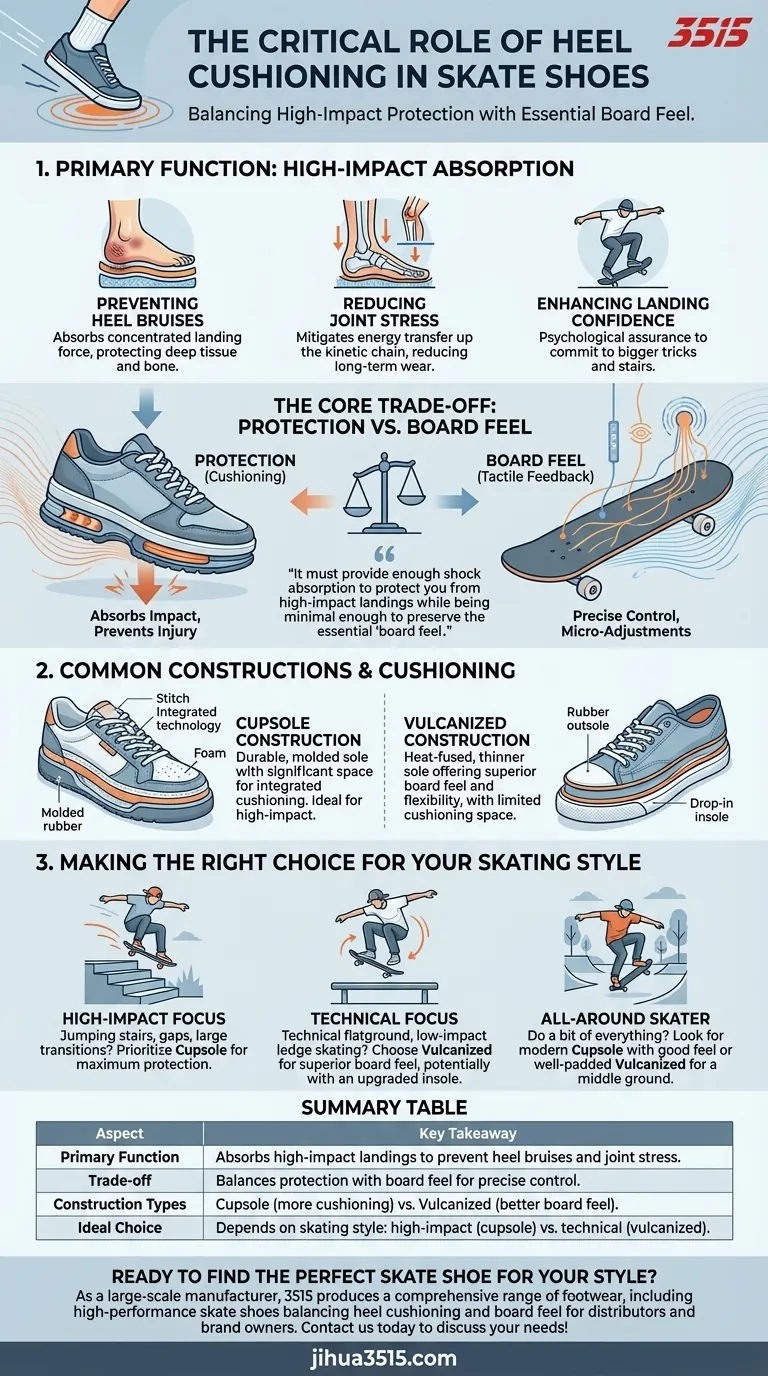Quel rôle joue l'amorti du talon dans les chaussures de skate ? Un guide sur la protection et la performance Guide Visuel