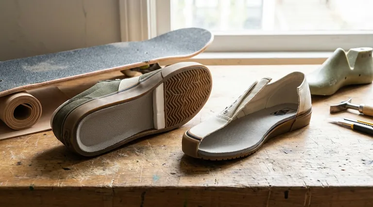 Quelles sont les composantes des semelles de chaussures de skate ? Explication de la semelle cupsole et vulcanisée