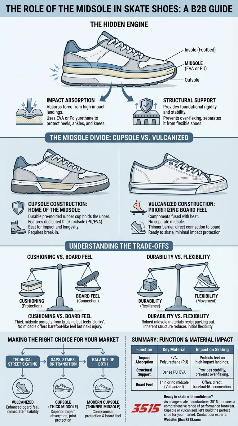 Quel est le rôle de la semelle intermédiaire dans les chaussures de skate ? Découvrez le secret d'une sensation de planche et d'une protection parfaites Guide Visuel