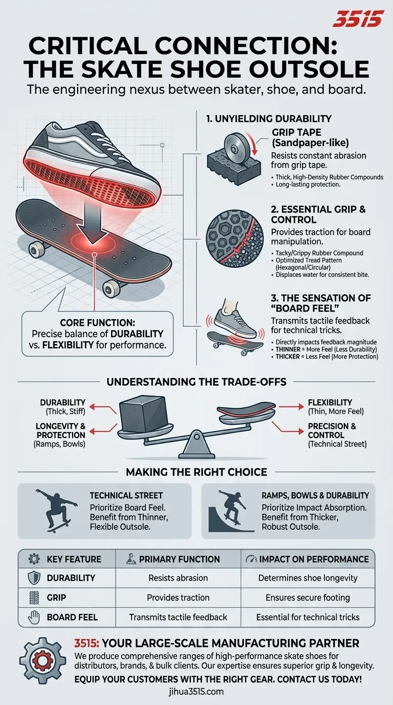 Pourquoi la semelle extérieure est-elle essentielle pour les chaussures de skate ? Découvrez les secrets de l'adhérence et de la durabilité Guide Visuel