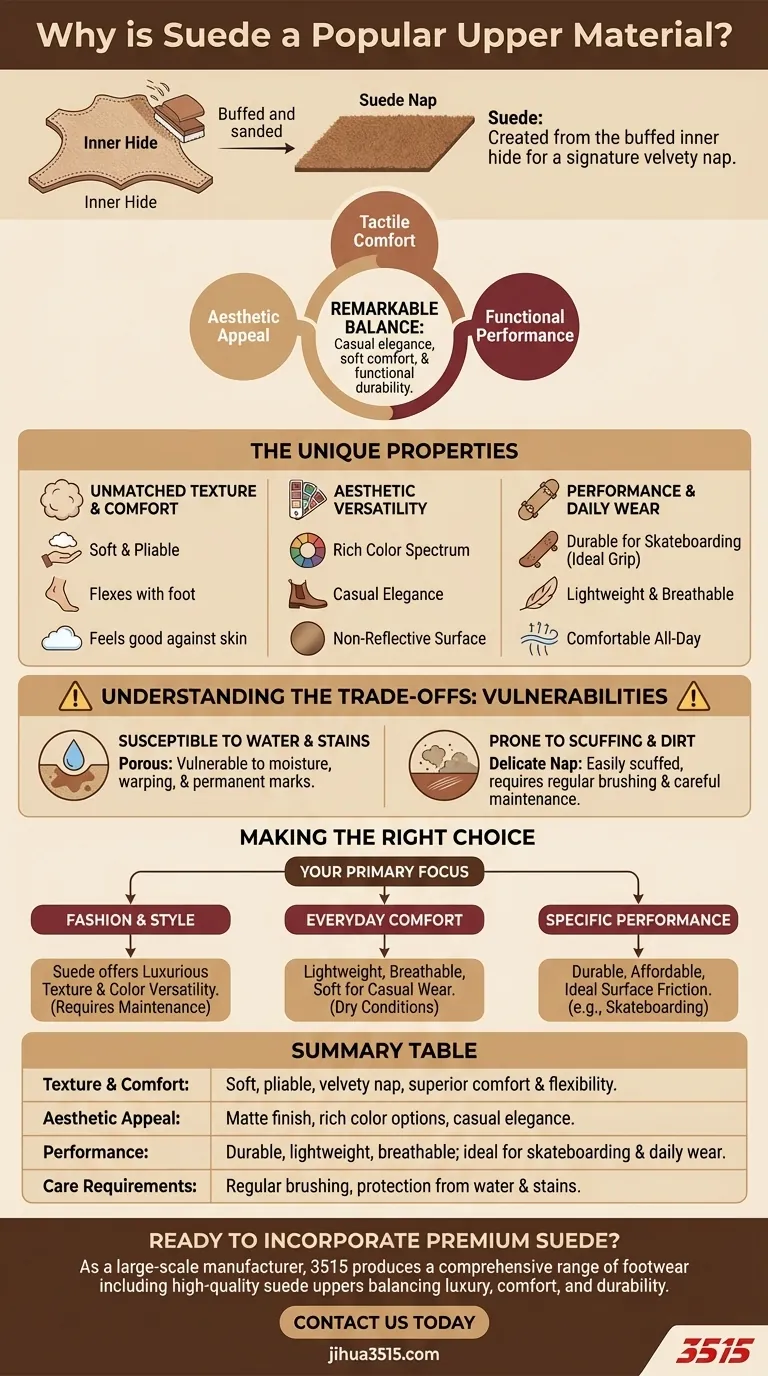 Pourquoi le daim est-il un matériau d'empeigne populaire ? Un guide sur son luxe, son confort et sa durabilité. Guide Visuel
