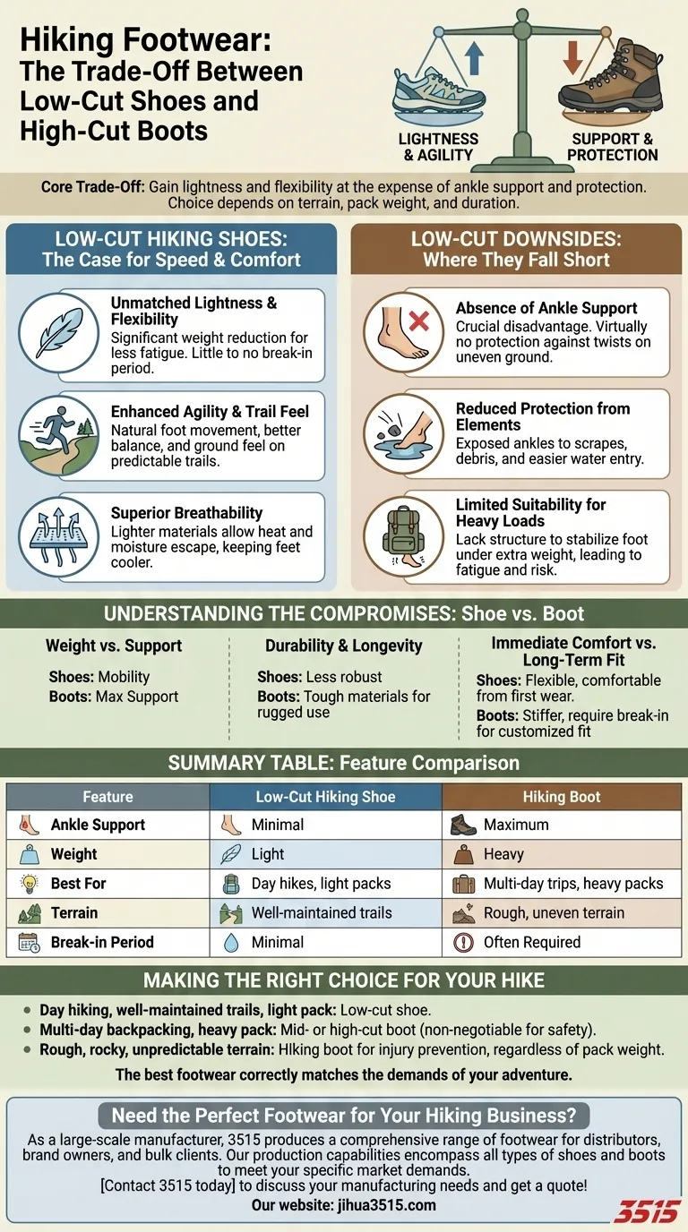 Quels sont les avantages et les inconvénients des chaussures de randonnée basses ? Un guide pour choisir la bonne chaussure Guide Visuel