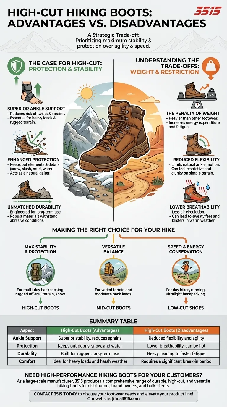 Quels sont les avantages et les inconvénients des chaussures de randonnée montantes ? Un guide pour un soutien maximal vs. le poids Guide Visuel