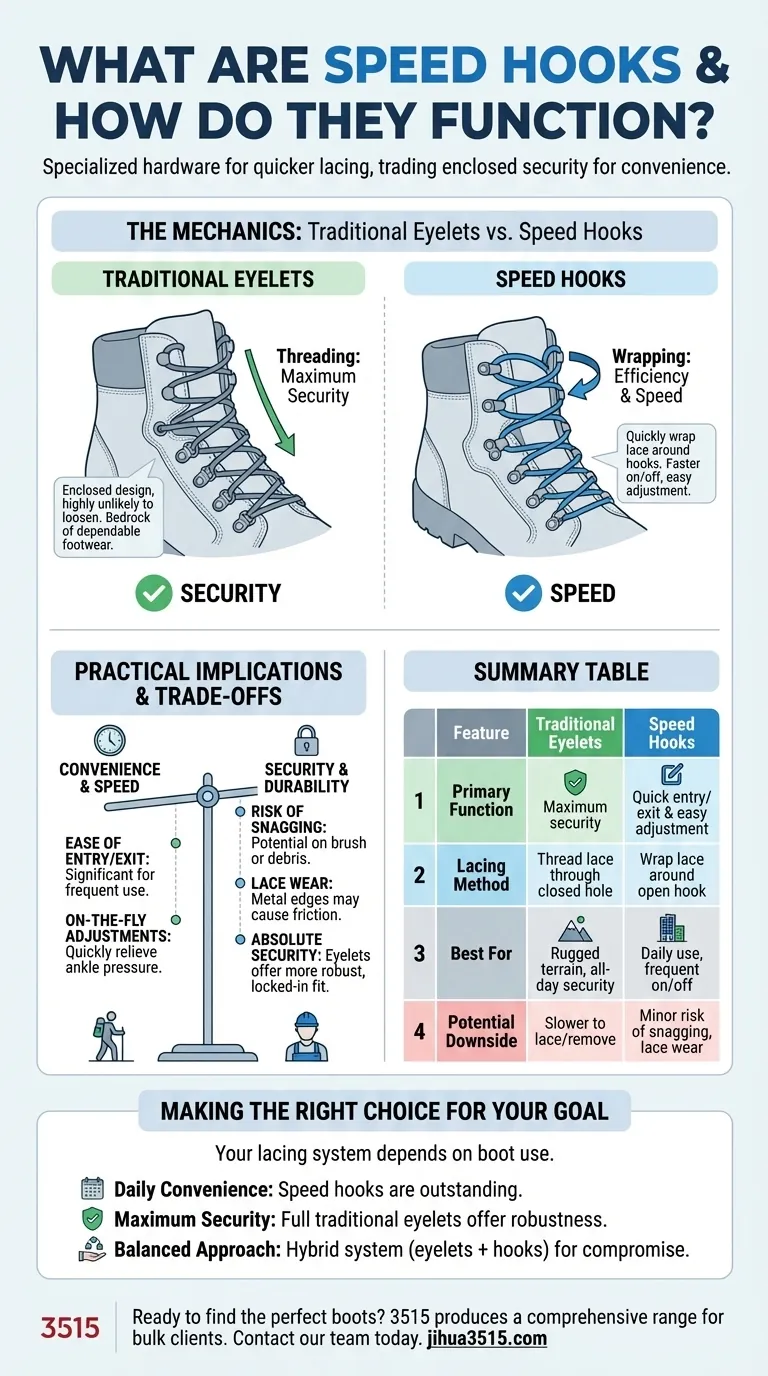 Que sont les crochets rapides et comment fonctionnent-ils ? Mettez et retirez vos bottes plus rapidement Guide Visuel