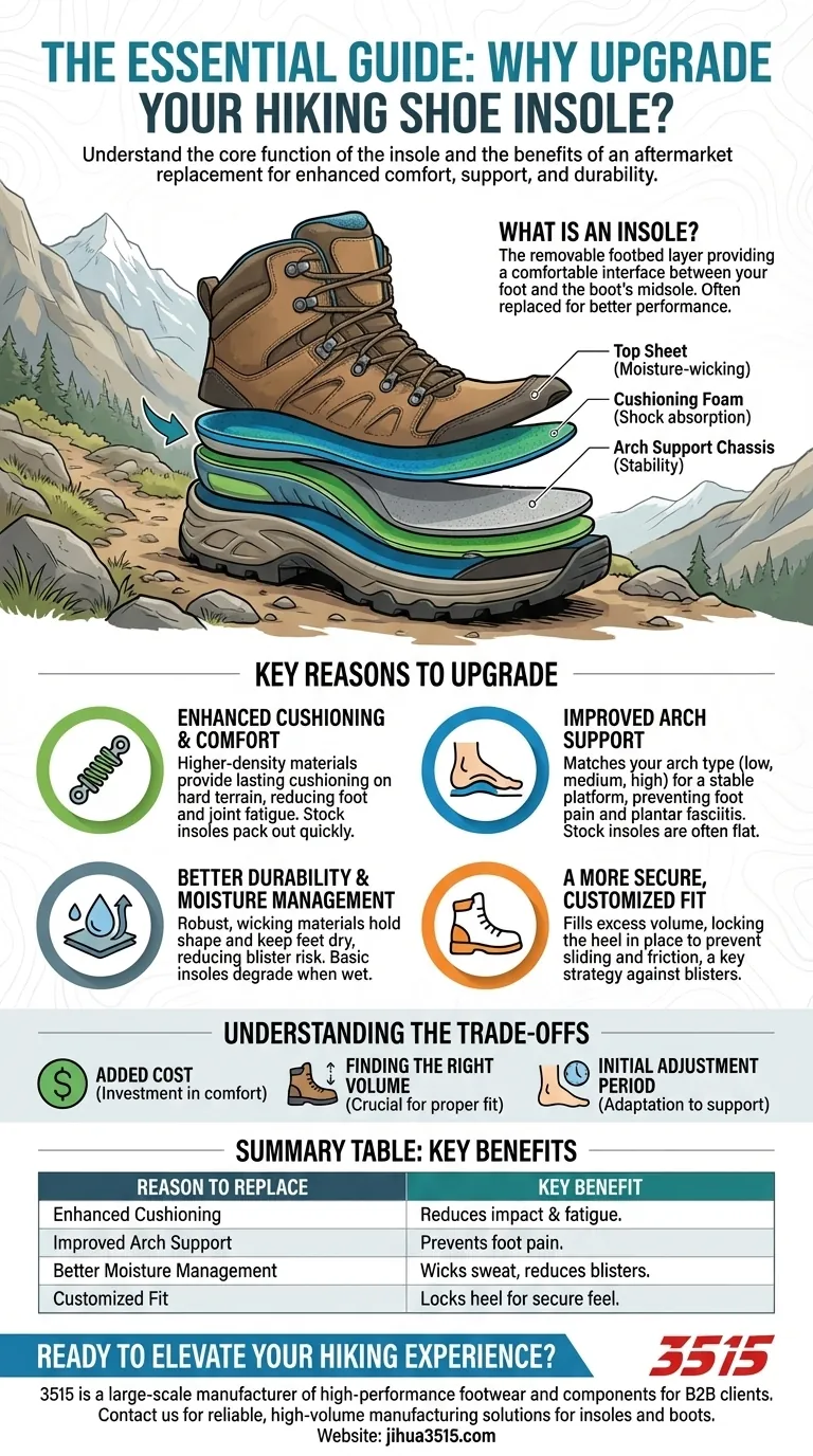Qu'est-ce qu'une semelle intérieure de chaussure de randonnée et pourquoi quelqu'un la remplacerait-elle ? Personnalisez vos bottes pour un confort ultime Guide Visuel