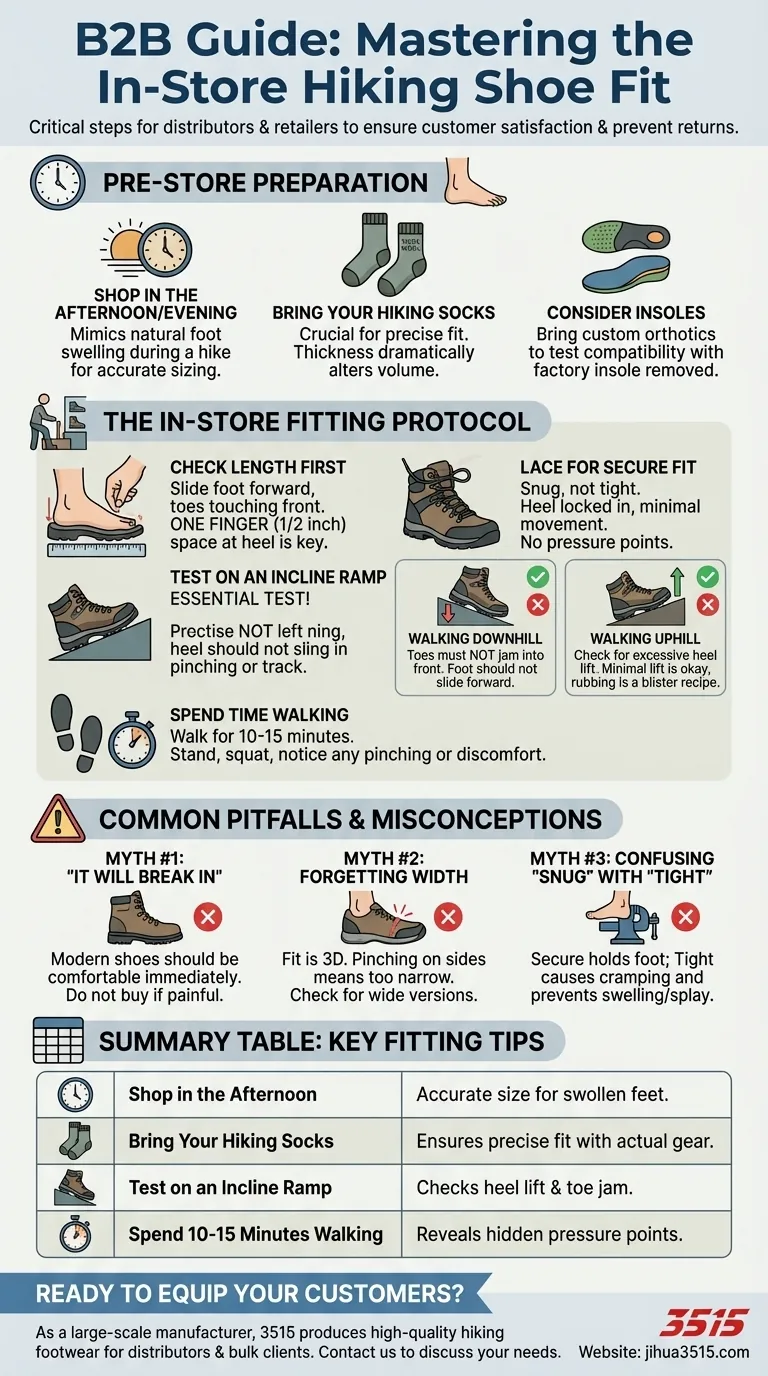 Quels sont les conseils pour essayer des chaussures de randonnée en magasin ? Maîtrisez l'essayage en magasin pour une randonnée sans douleur Guide Visuel