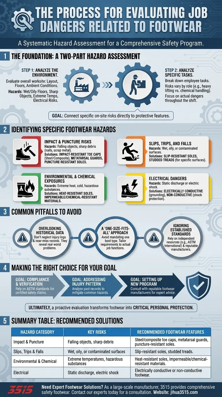 신발 관련 직무 위험 평가 절차는 무엇인가요? 체계적인 위험 평가 가이드 시각적 가이드