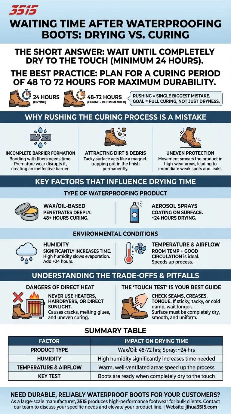 Combien de temps faut-il attendre avant de porter des bottes après les avoir imperméabilisées ? Assurez une durabilité maximale Guide Visuel