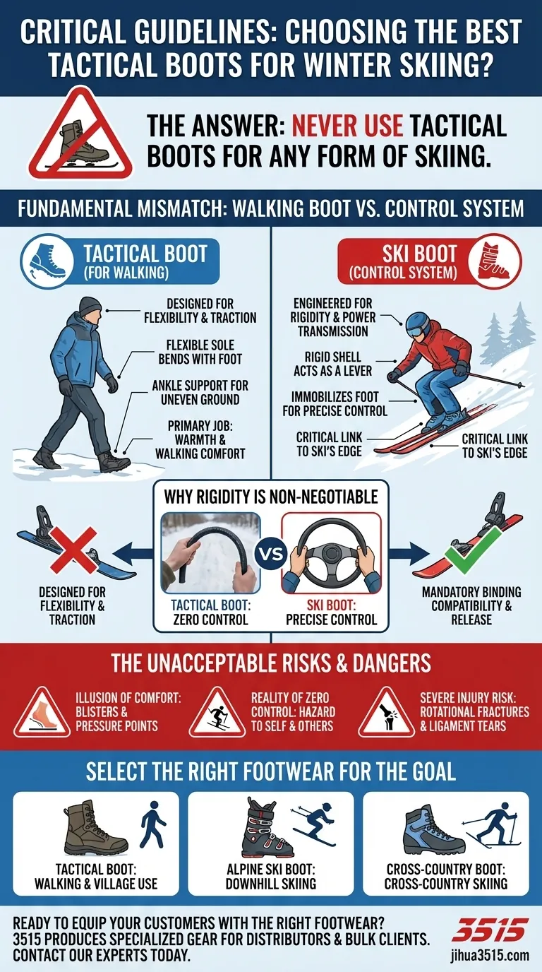 Каковы общие рекомендации по выбору лучших тактических ботинок для зимнего катания на лыжах? Критически важный ответ по безопасности Визуальное руководство