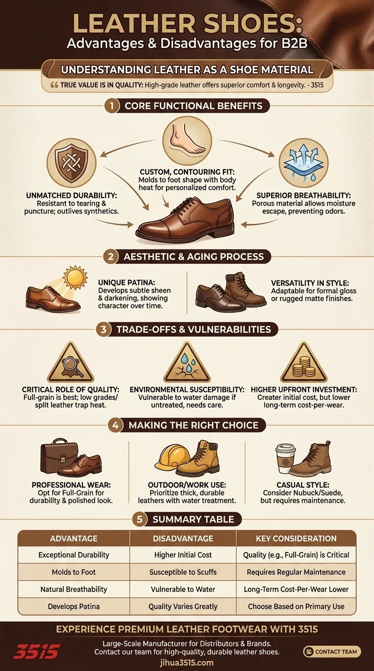 ¿Cuáles son las ventajas y desventajas del cuero como material para zapatos? Descubre durabilidad, comodidad y estilo Guía Visual