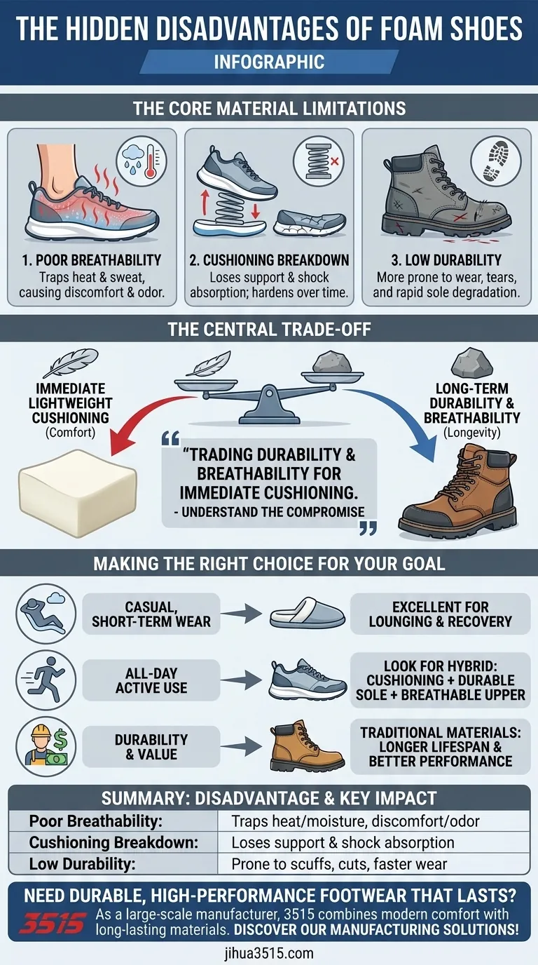 Quels sont les inconvénients des chaussures en mousse ? Les inconvénients cachés des chaussures en mousse Guide Visuel