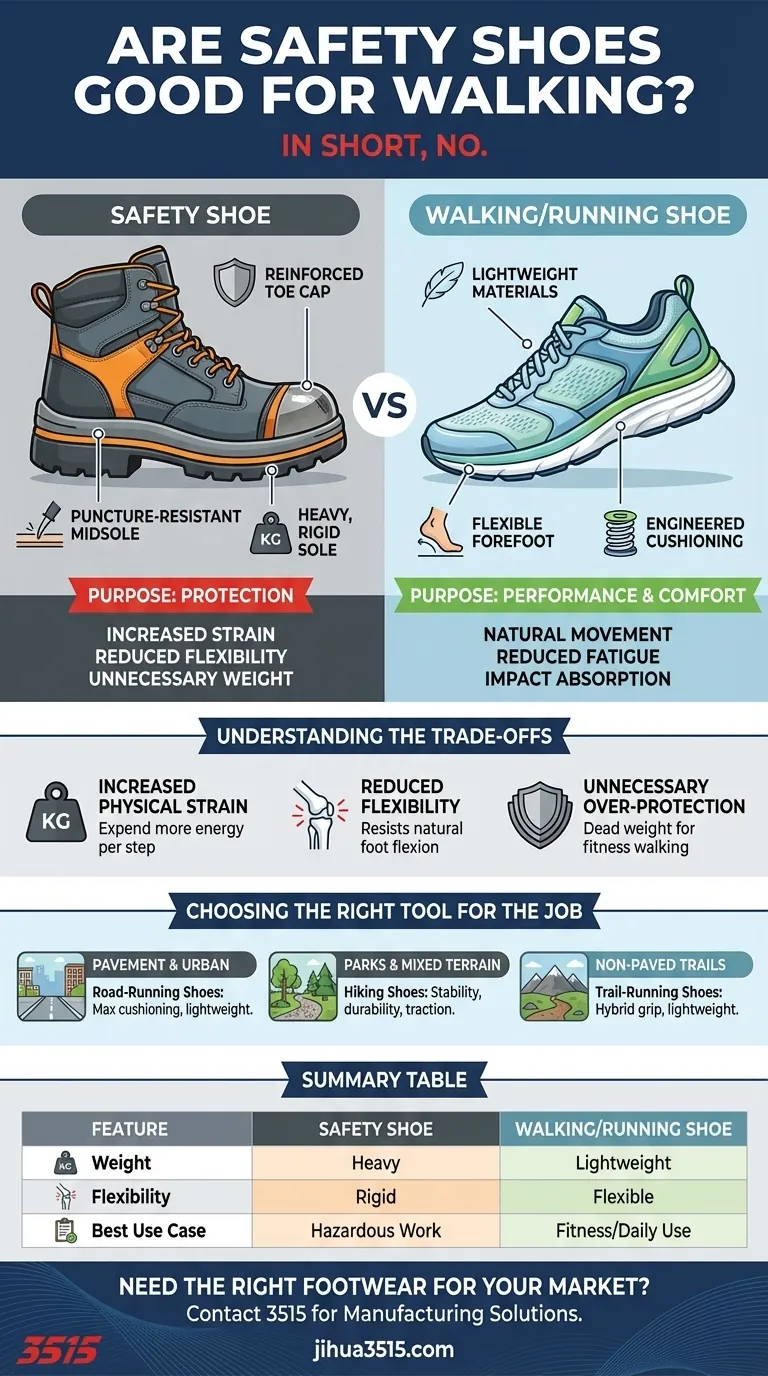 Le scarpe antinfortunistiche vanno bene per camminare? Perché le calzature specifiche sono importanti per il comfort e la salute Guida Visiva