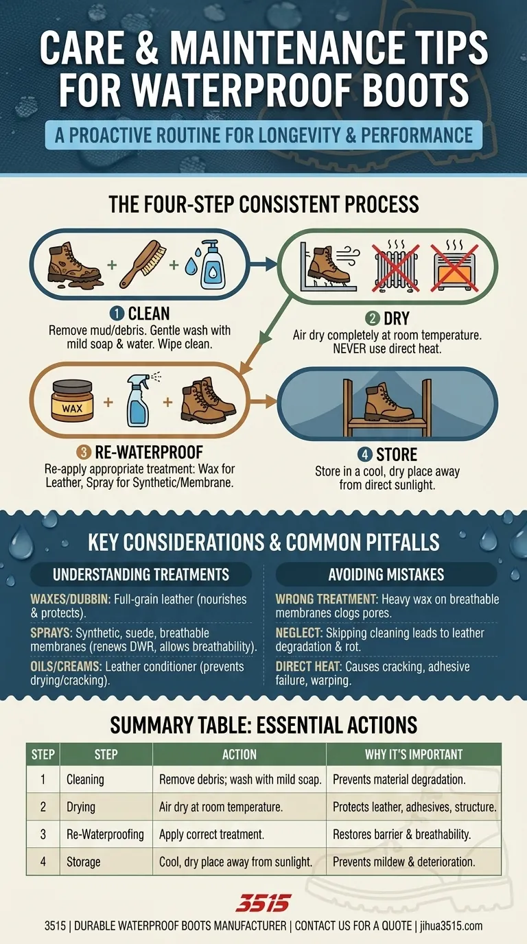 Quels sont les conseils d'entretien pour les bottes imperméables ? Prolongez la durée de vie et les performances de vos bottes Guide Visuel