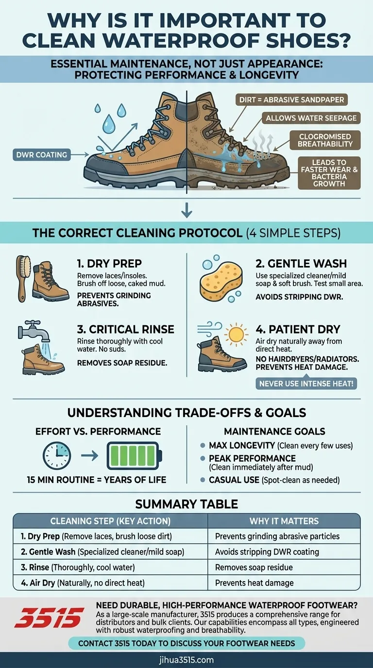Pourquoi est-il important de nettoyer les chaussures imperméables ? Protégez votre investissement et vos performances Guide Visuel