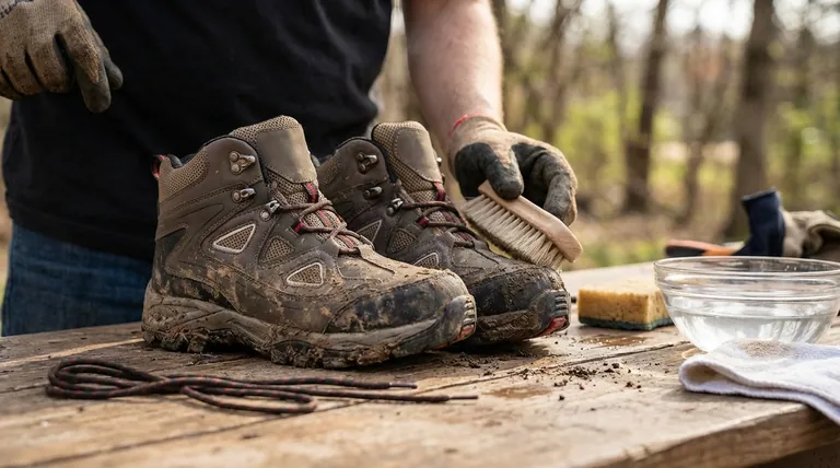 Quelle est la première étape pour nettoyer des chaussures imperméables ? Le premier geste crucial pour préserver votre équipement