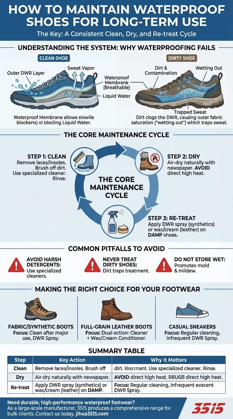 Wie können wasserdichte Schuhe für den Langzeitgebrauch gepflegt werden? Verlängern Sie die Lebensdauer Ihres Schuhwerks Visuelle Anleitung