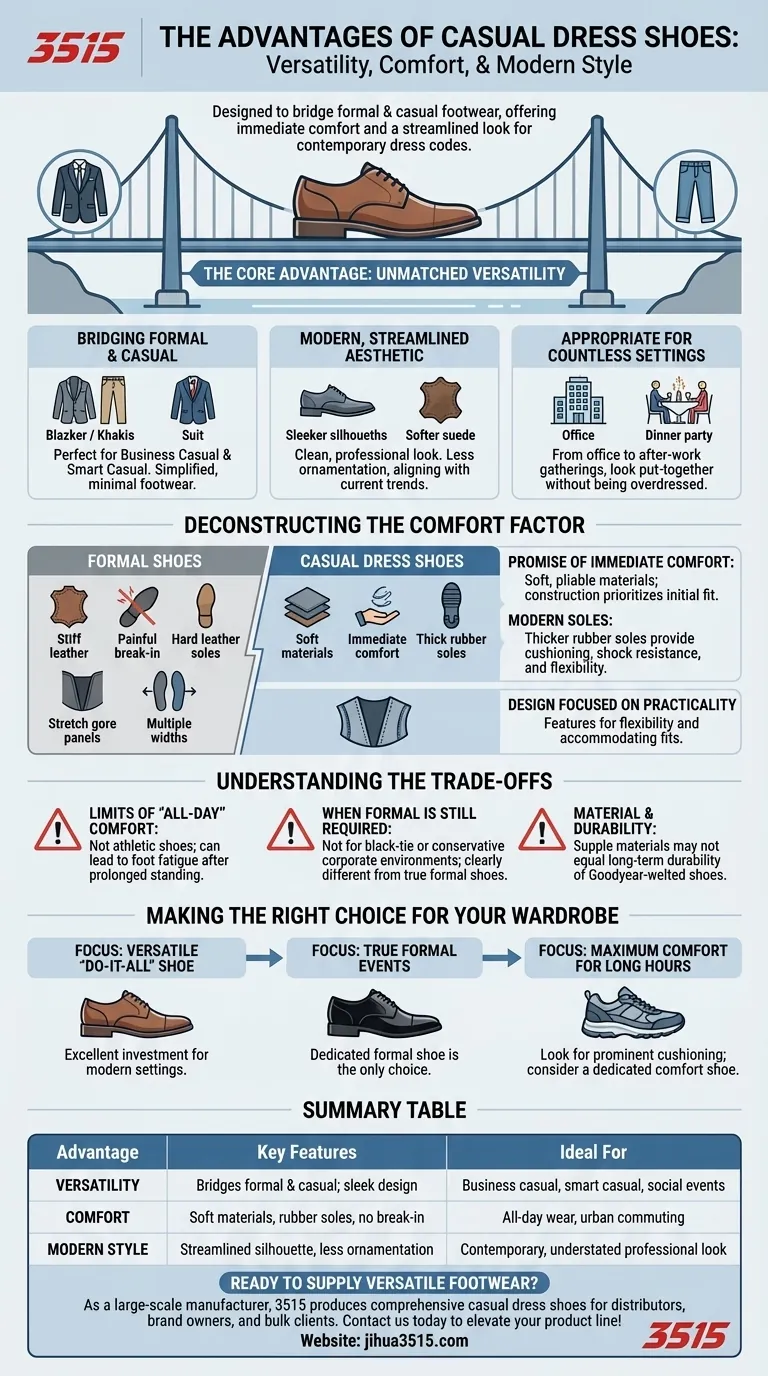 Was sind die Vorteile von legeren Anzugschuhen? Entfesseln Sie Vielseitigkeit & modernen Stil Visuelle Anleitung