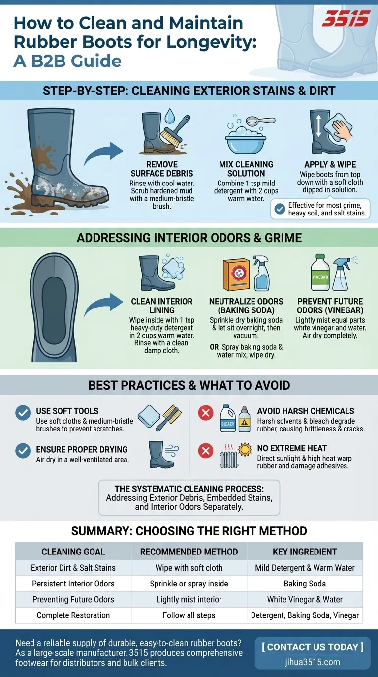 Comment enlever les taches des bottes en caoutchouc ? Un guide étape par étape pour un nettoyage complet Guide Visuel