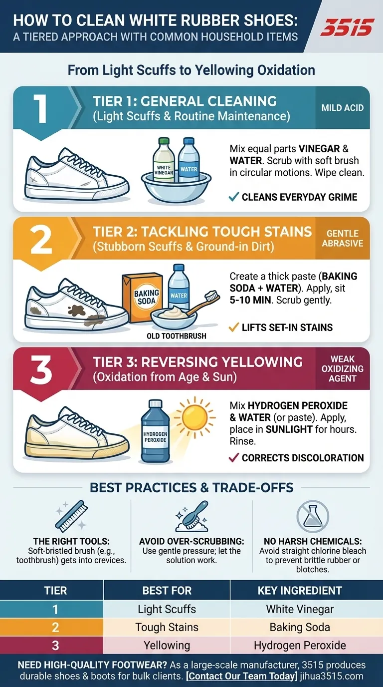 Comment nettoyer les chaussures en caoutchouc blanc ? Redonnez-leur un aspect neuf Guide Visuel