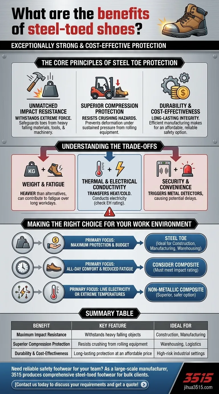 Quais são os benefícios dos sapatos com biqueira de aço? Proteção Máxima para Trabalhos Pesados Guia Visual
