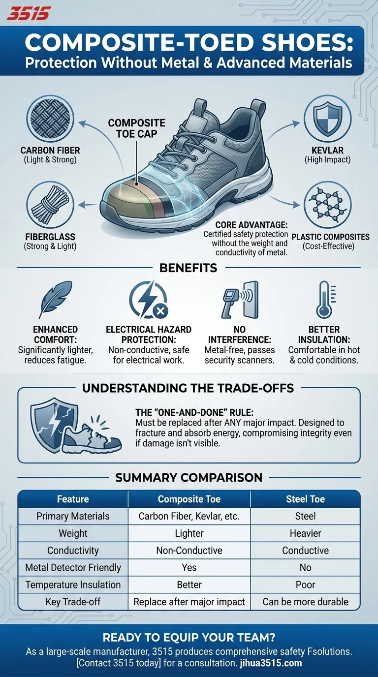 Qu'est-ce que des chaussures à embout composite et de quels matériaux sont-elles faites ? Chaussures de sécurité légères et non conductrices Guide Visuel