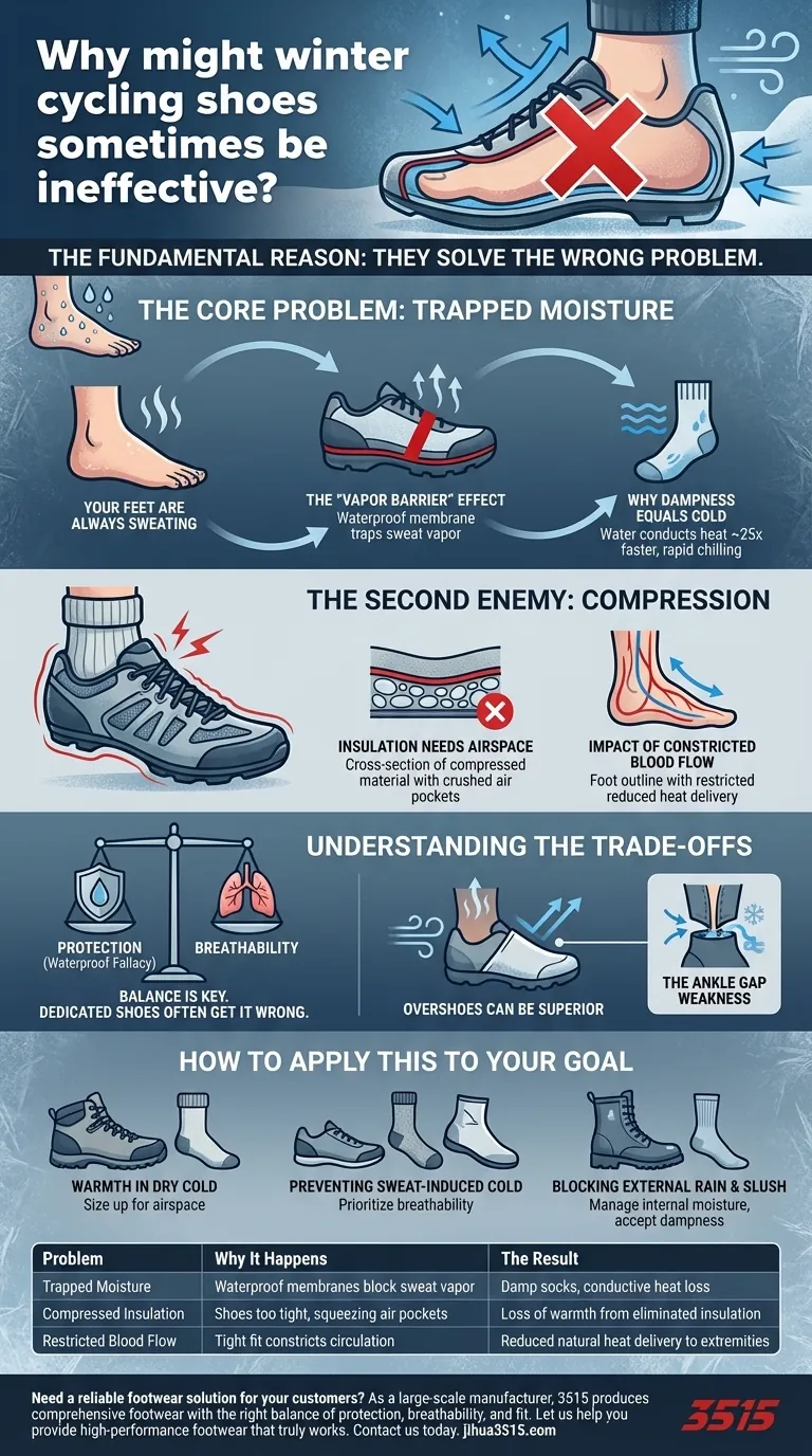 Pourquoi les chaussures de cyclisme d'hiver sont-elles parfois inefficaces ? La vraie raison pour laquelle vos pieds ont froid Guide Visuel