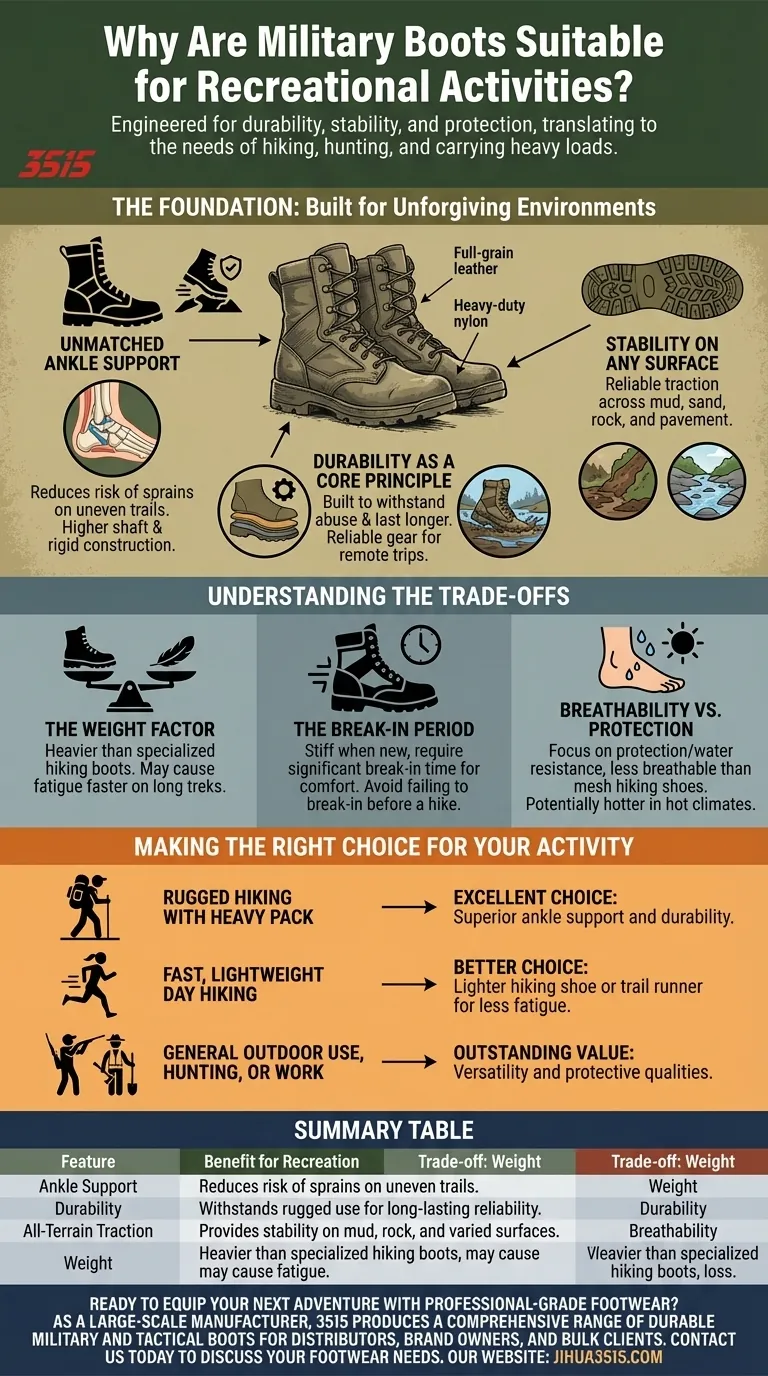 Pourquoi les bottes militaires conviennent-elles aux activités de loisirs ? Durabilité inégalée pour les aventures en plein air Guide Visuel