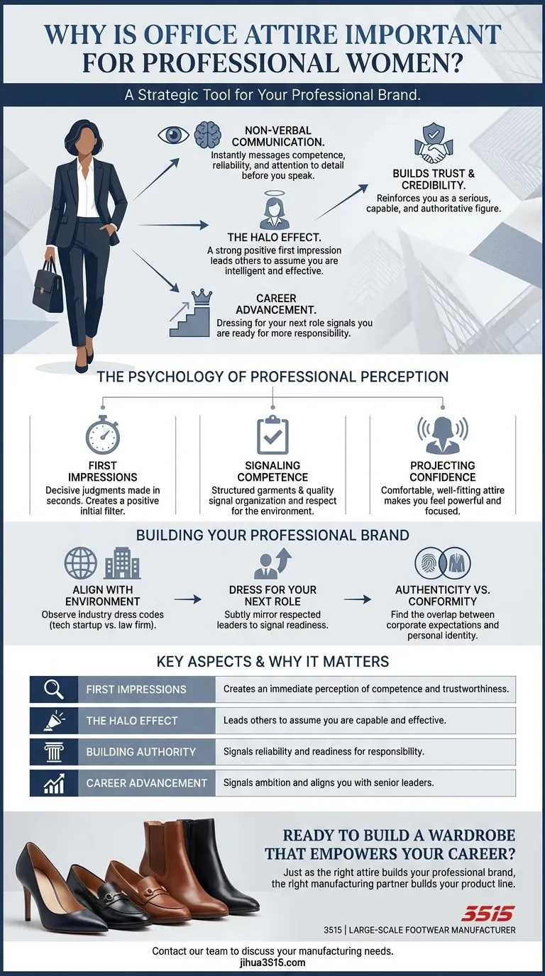 Pourquoi le choix de la tenue de bureau est-il important pour les femmes professionnelles ? Un outil stratégique pour la réussite de carrière Guide Visuel