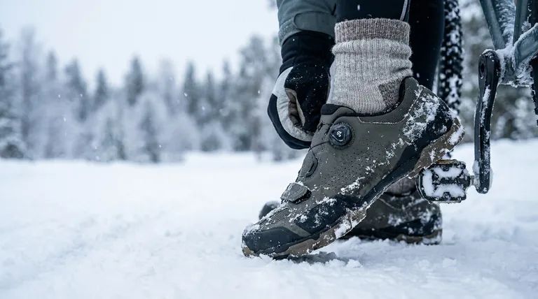 Pourquoi acheter des chaussures de cyclisme d'hiver une ou deux tailles au-dessus ? La clé de la chaleur et de la circulation