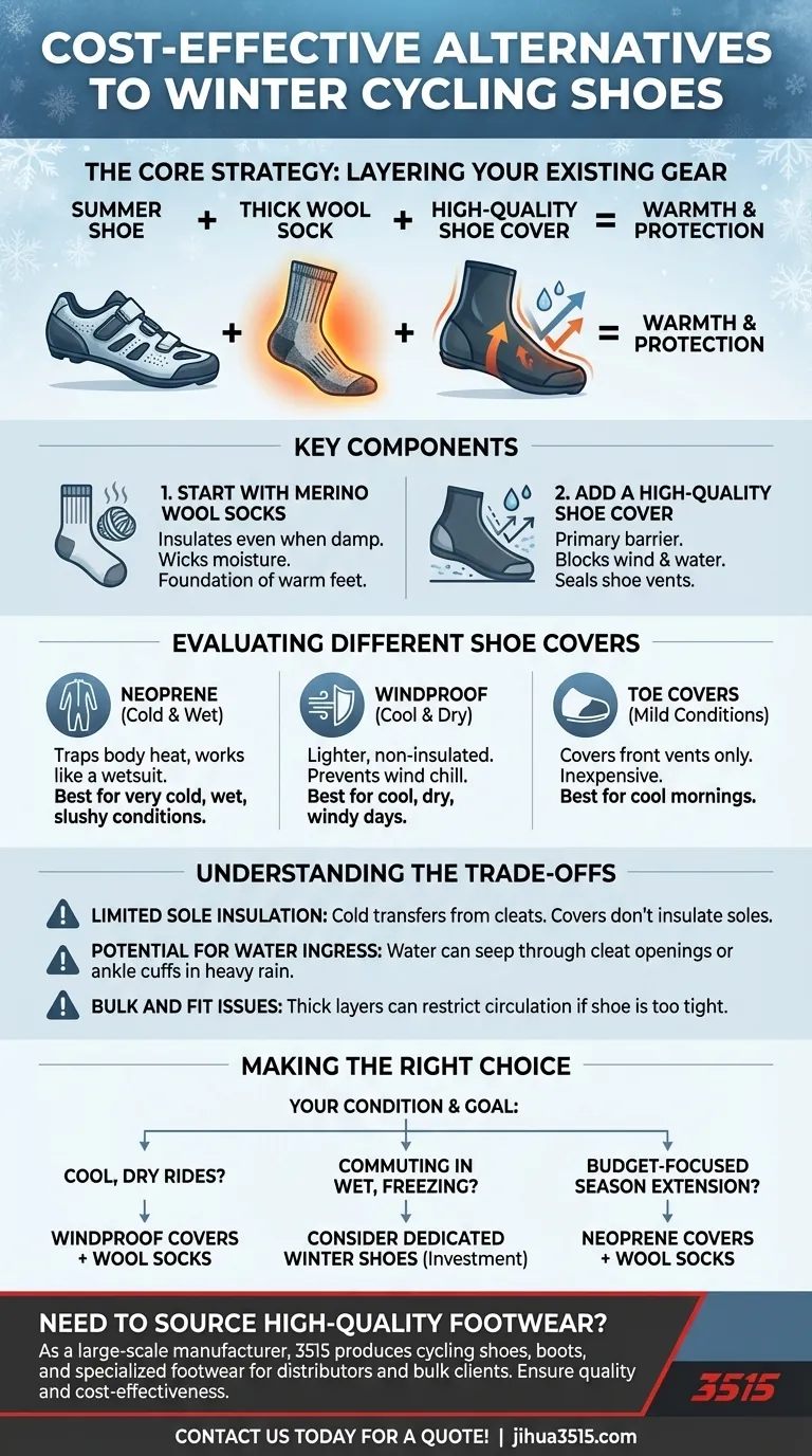 Quelles sont les alternatives rentables aux chaussures de cyclisme d'hiver ? Restez au chaud sans vous ruiner Guide Visuel