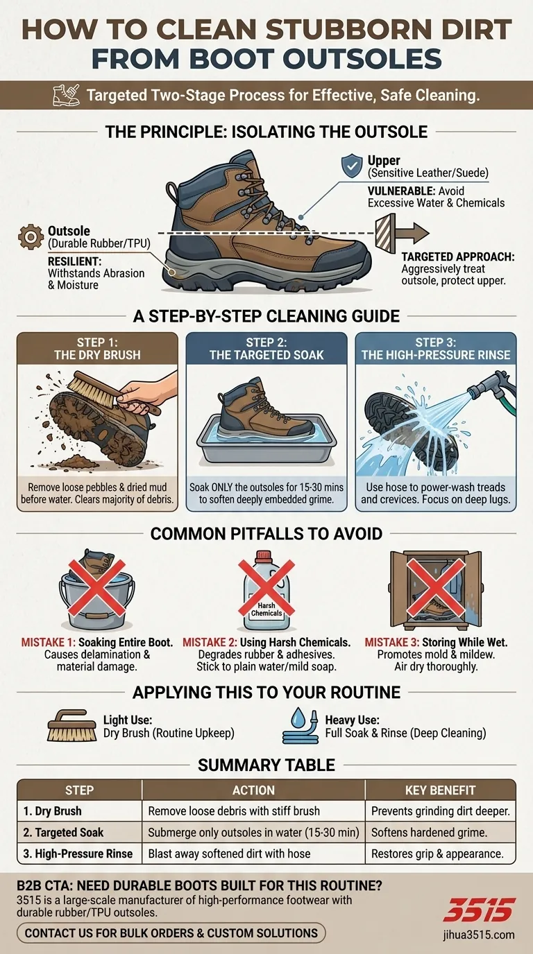 Comment nettoyer la saleté tenace des semelles extérieures de vos bottes ? Un guide professionnel pour un nettoyage en profondeur sans dommages. Guide Visuel