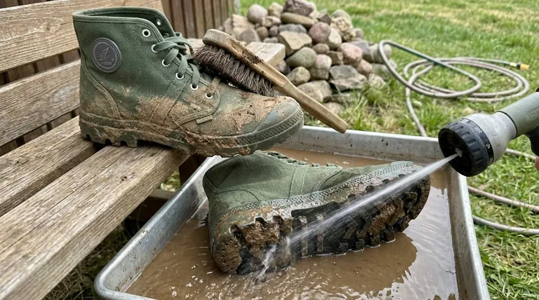 Comment nettoyer la saleté tenace des semelles extérieures de vos bottes ? Un guide professionnel pour un nettoyage en profondeur sans dommages.