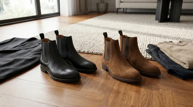 Quel est le matériau et la couleur recommandés pour les bottines Chelsea ? Maîtriser les deux styles fondamentaux