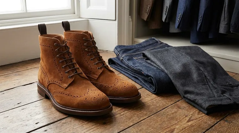 Quelle est la couleur recommandée pour les bottines richelieu en daim ? Maîtrisez la polyvalence avec le marron moyen