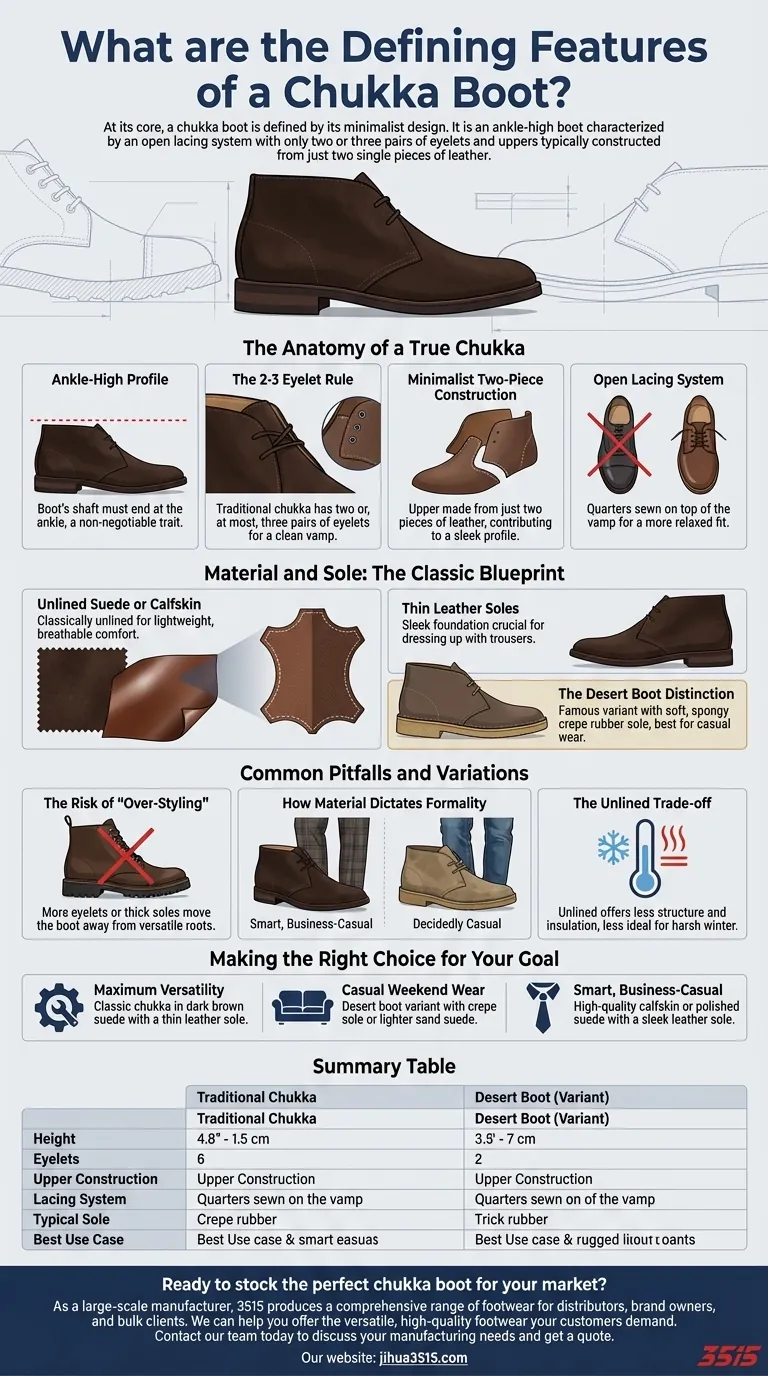 Quelles sont les caractéristiques distinctives d'une botte chukka ? Maîtriser l'art de la chaussure polyvalente Guide Visuel