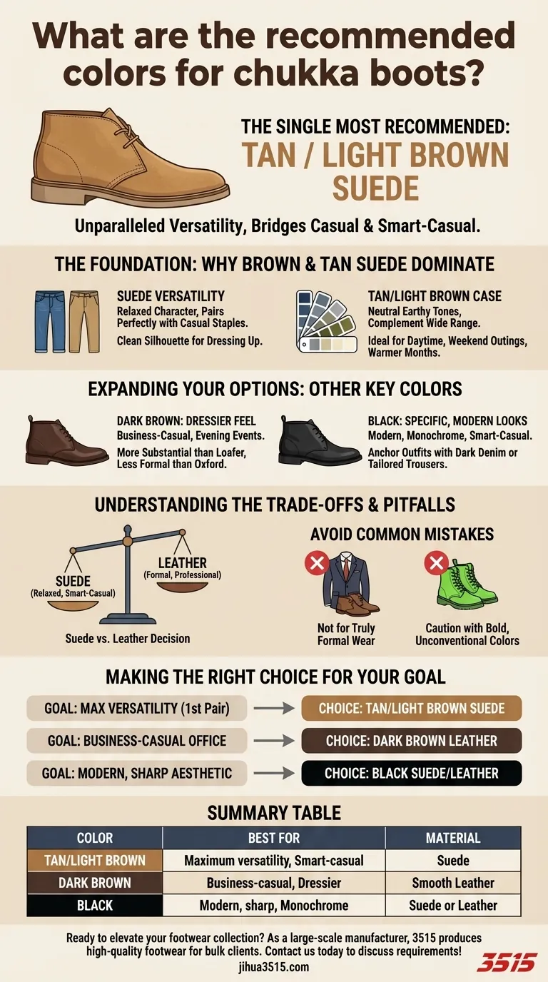 Quelles sont les couleurs recommandées pour les bottines chukka ? Un guide pour un style polyvalent Guide Visuel