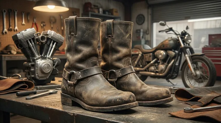 Quel est le but principal d'une botte à harnais ? Conçue pour la protection et la durabilité