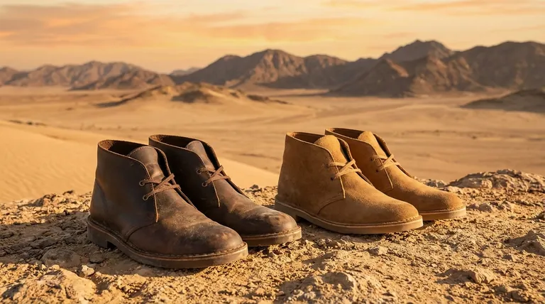 Quel est le matériau recommandé pour les desert boots ? Choisir entre cuir ciré et daim