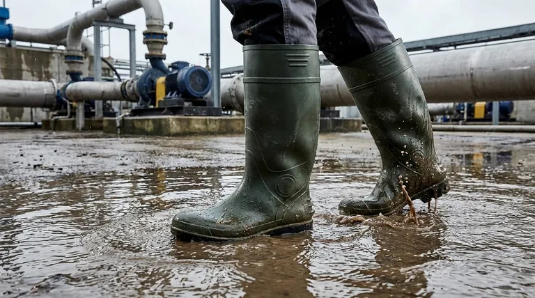 PVCブーツの丈が高いと、どのように保護性能が向上しますか?脚と足首の安全性を最大限に高める