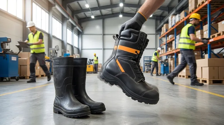 Comment les bottes en PU se comparent-elles en termes de poids ? Obtenez des chaussures 40 % plus légères pour moins de fatigue