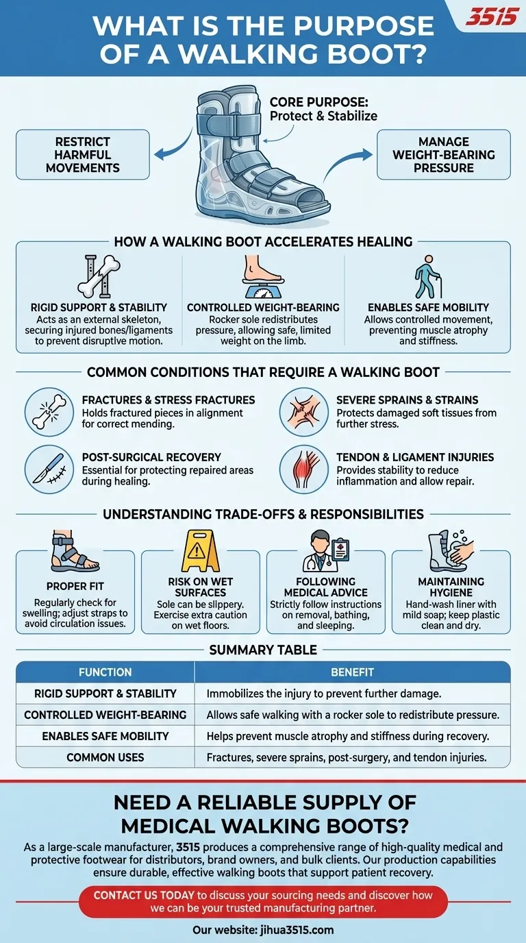 Quel est le but d'une botte de marche ? Un guide pour une récupération sûre et efficace Guide Visuel