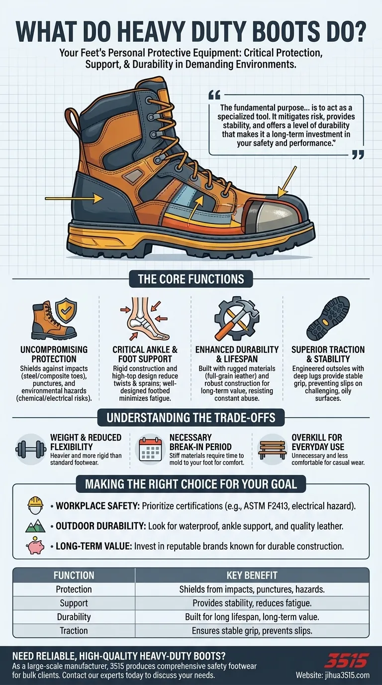 튼튼한 부츠는 무엇을 하나요? 까다로운 작업 환경에서 발을 보호하세요. 시각적 가이드