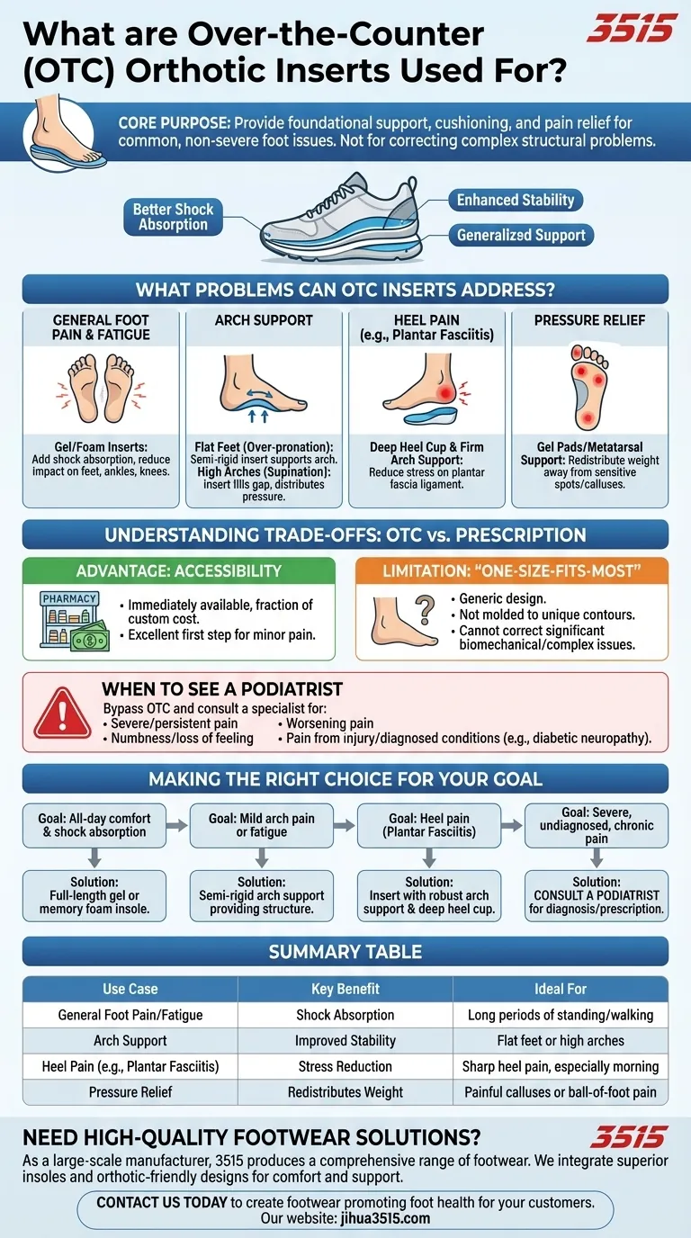 À quoi servent les semelles orthopédiques en vente libre ? Soulager la douleur et l'inconfort courants du pied Guide Visuel