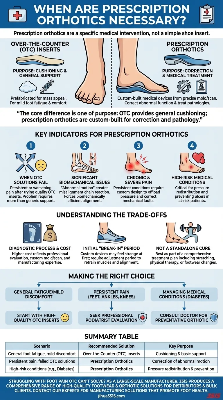 Quand les orthèses sur ordonnance sont-elles nécessaires ? Trouvez le bon soutien pour la douleur de vos pieds Guide Visuel