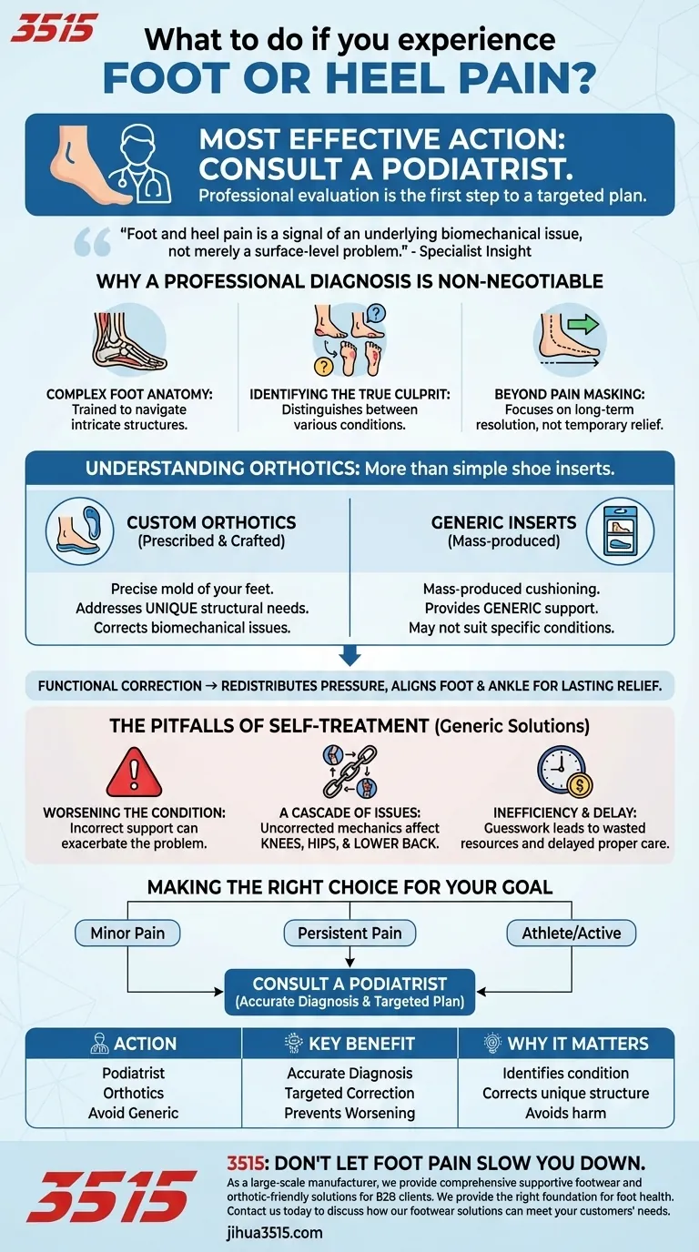 Que doit faire une personne si elle souffre de douleurs au pied ou au talon ? Obtenez un diagnostic professionnel pour un soulagement durable Guide Visuel