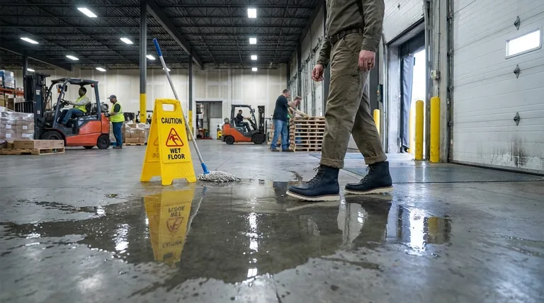 Quels sont les facteurs courants contribuant aux sols glissants sur les lieux de travail ? Un guide de prévention proactive