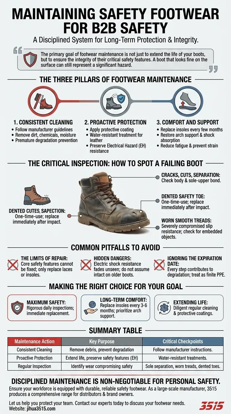 Come possono i lavoratori mantenere le proprie calzature di sicurezza? Una guida proattiva per prolungare la vita e la sicurezza degli stivali Guida Visiva